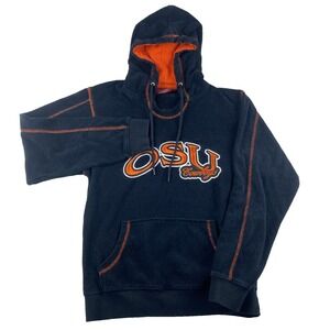OKLAHOMA STATE Cowboys  Women's Black Terry HOODIE RED OAK‎ -Medium Embroidered
